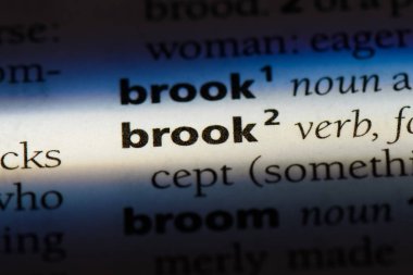 bir sözlüğü'ndeki sözcüğü tahammül. Brook kavramı.