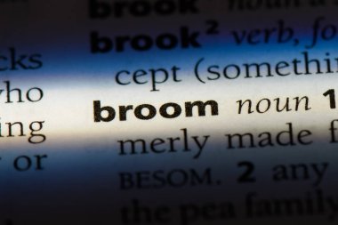 süpürge Word'de bir sözlük. süpürge kavramı.