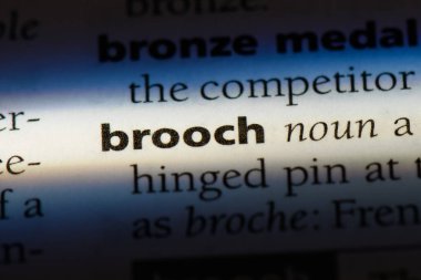 Broş Word'de bir sözlük. Broş kavramı.