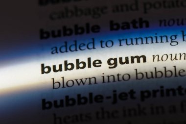 ciklet Word'de bir sözlük. ciklet kavramı.