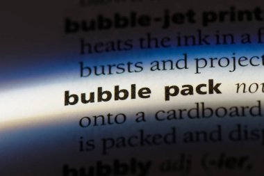 kabarcık pack Word'de bir sözlük. kabarcık pack kavramı.