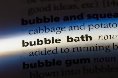 köpük banyosu Word'de bir sözlük. köpük banyosu kavramı.