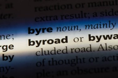 byroad sözcük sözlüğe. byroad kavramı.