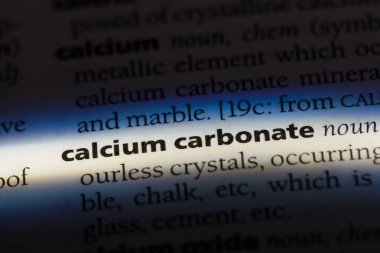Kalsiyum karbonat Word'de bir sözlük. Kalsiyum karbonat kavramı.