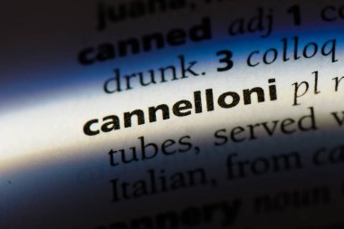 Makarna Word'de bir sözlük. Makarna kavramı.