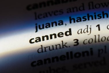 bir sözlüğü'ndeki sözcüğü konserve. Konserve kavramı.