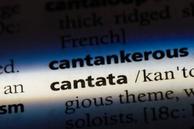 Cantata Word'de bir sözlük. Cantata kavramı.