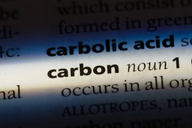 karbon Word'de bir sözlük. karbon kavramı.
