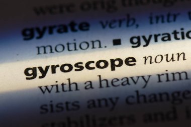 Jiroskop Word'de bir sözlük. Jiroskop kavramı.