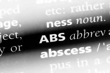 ABS Word'de bir sözlük. ABS kavramı.