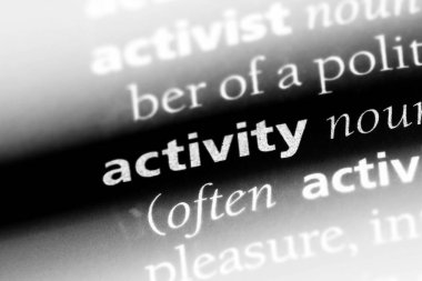 Etkinlik Word'de bir sözlük. Etkinlik kavramı.