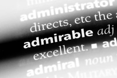 takdire değer tek kelimeyle bir sözlük. takdire değer kavramı.