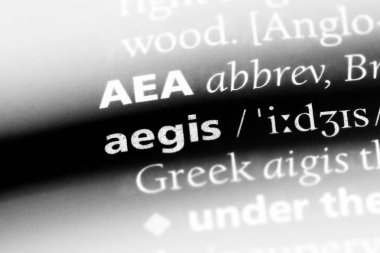 Aegis Word'de bir sözlük. Aegis kavramı.