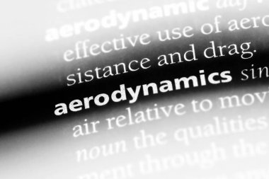aerodinamik Word'de bir sözlük. aerodinamik kavramı.