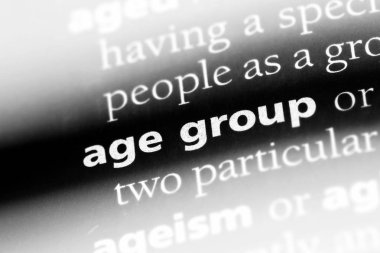 Yaş grubu Word'de bir sözlük. Yaş grubu kavramı.