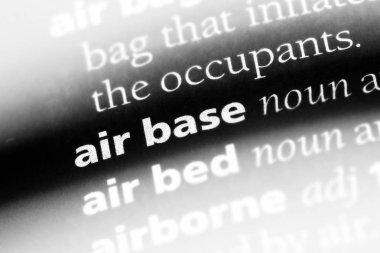 Hava üssü Word'de bir sözlük. Hava üssü kavramı.