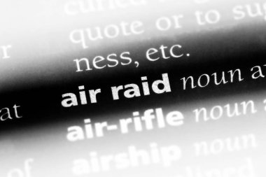 Hava saldırısı Word'de bir sözlük. Hava saldırısı kavramı.