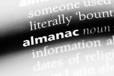 Almanak'ı bir sözlük tek kelimeyle. Almanak kavramı.