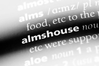 Almshouse sözcük sözlüğe. Almshouse kavramı.