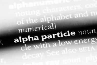 alfa parçacığı Word'de bir sözlük. alfa parçacığı kavramı.