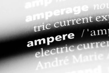 amper Word'de bir sözlük. amper kavramı.