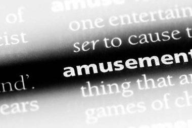 eğlence Word'de bir sözlük. eğlence kavramı.