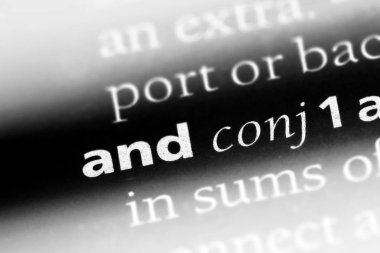 ve bir sözlüğü'ndeki sözcüğü. ve kavram.