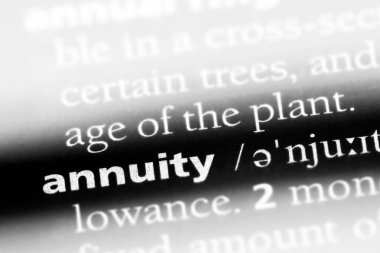 yıllık ödeme Word'de bir sözlük. yıllık ödeme kavramı.