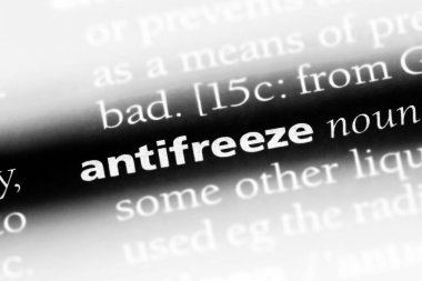 Antifriz Word'de bir sözlük. Antifriz kavramı.