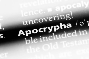 Apocrypha sözcük sözlüğe. Apocrypha kavramı.