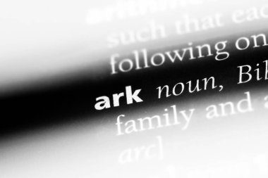 ark Word'de bir sözlük. ark kavramı.