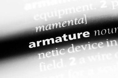 bir sözlüğü'ndeki armatürün sözcüğü. Armatür kavramı.