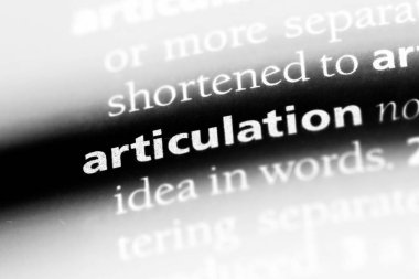 artikülasyon Word'de bir sözlük. artikülasyon kavramı.