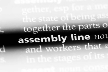 montaj hattı Word'de bir sözlük. montaj hattı kavramı.