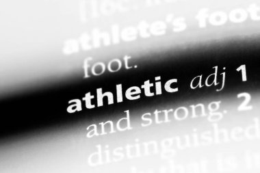 bir sözlük kelime atletik. atletik kavramı.