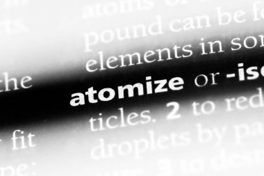 bir sözlüğü'ndeki sözcüğü atomlarına. kavram atomlarına.