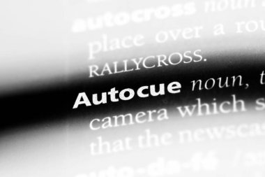 Autocue sözcük sözlüğe. Autocue kavramı.