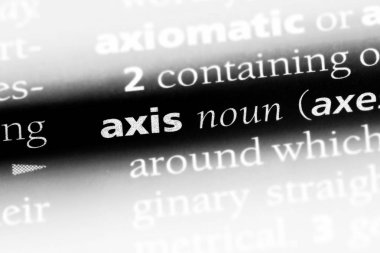 eksen Word'de bir sözlük. eksen kavramı.