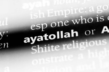 ayetullah Word'de bir sözlük. ayetullah kavramı.