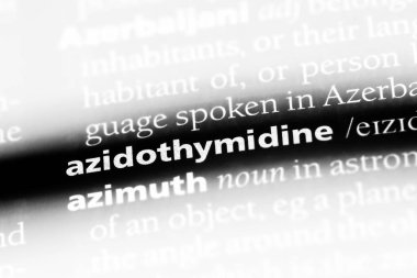 Azidothymidine sözcük sözlüğe. Azidothymidine kavramı.