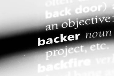 bir sözlüğü'ndeki destekçisi sözcüğü. destekçisi kavramı.