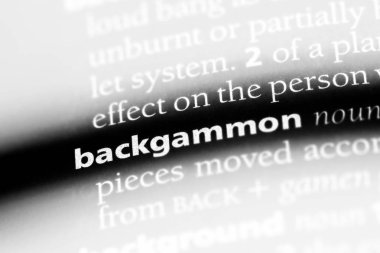 tavla Word'de bir sözlük. tavla kavramı.