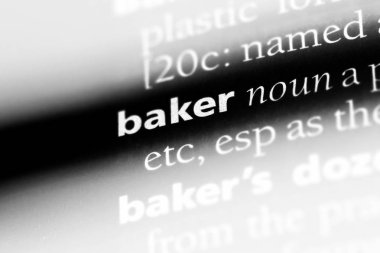Baker Word'de bir sözlük. Baker kavramı.