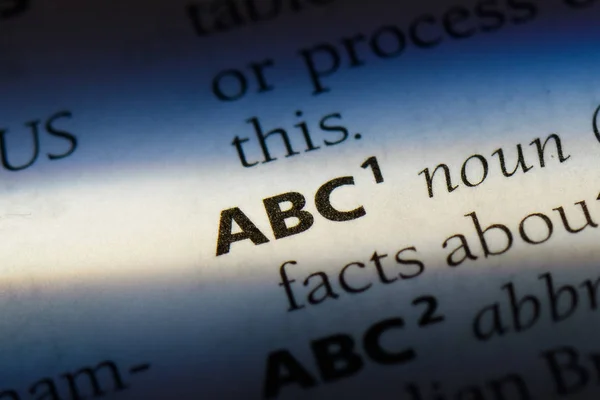 ABC — Zdjęcie stockowe