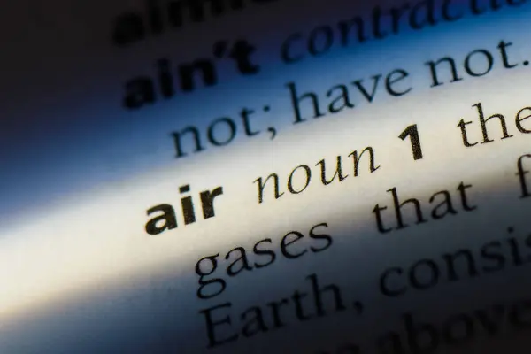 Air Word Dictionary Air Concept — Stock Photo, Image