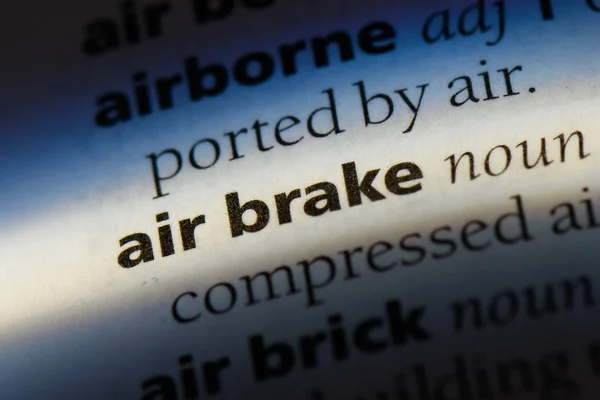 Air Brake Word Dictionary Air Brake Concept — Stock Photo, Image