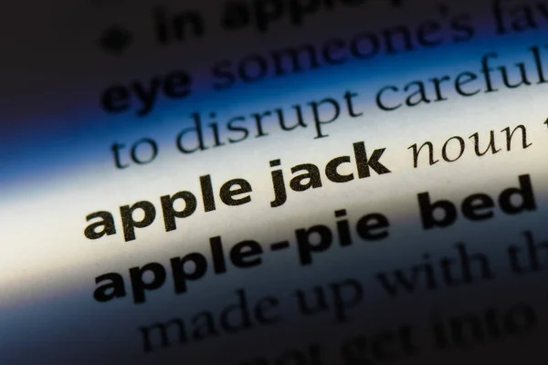 Apple Jack Ordet Ordbok Apple Jack Koncept — Stockfoto
