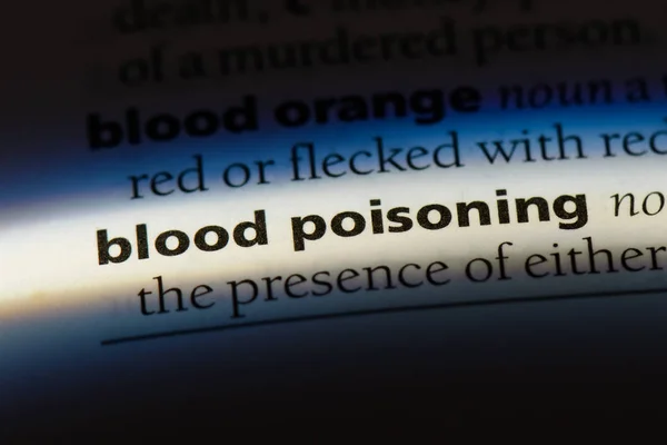 Kan Zehirlenmesi Word Bir Sözlük Kan Zehirlenmesi Kavramı — Stok fotoğraf