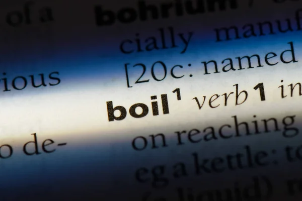 Boil Word Dictionary Boil Concept — Stock Photo, Image