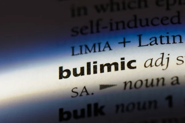 Bulimic Word Dictionary Bulimic Concept — Stock Photo, Image